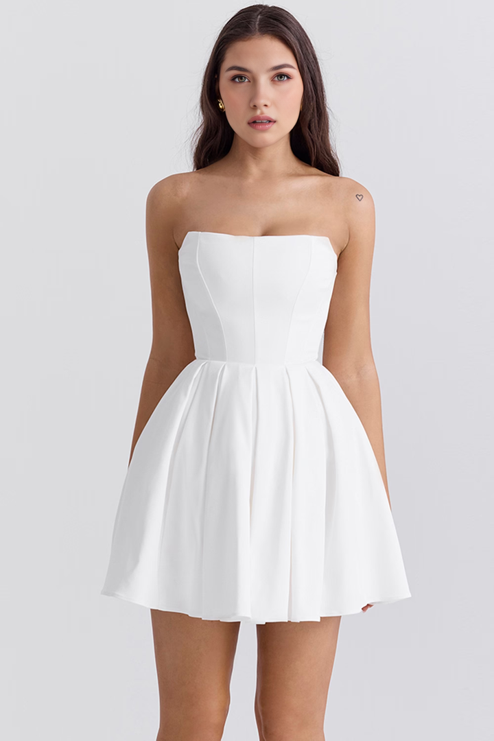 Pure Grace Straplez Mini Elbise