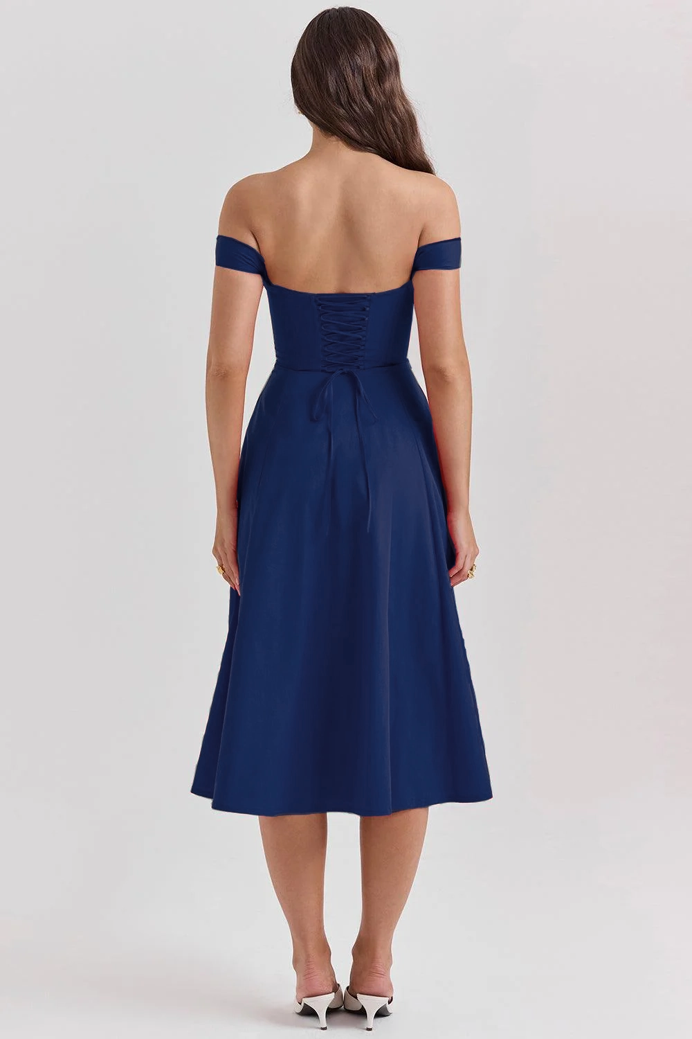 Straplez Midi Elbise