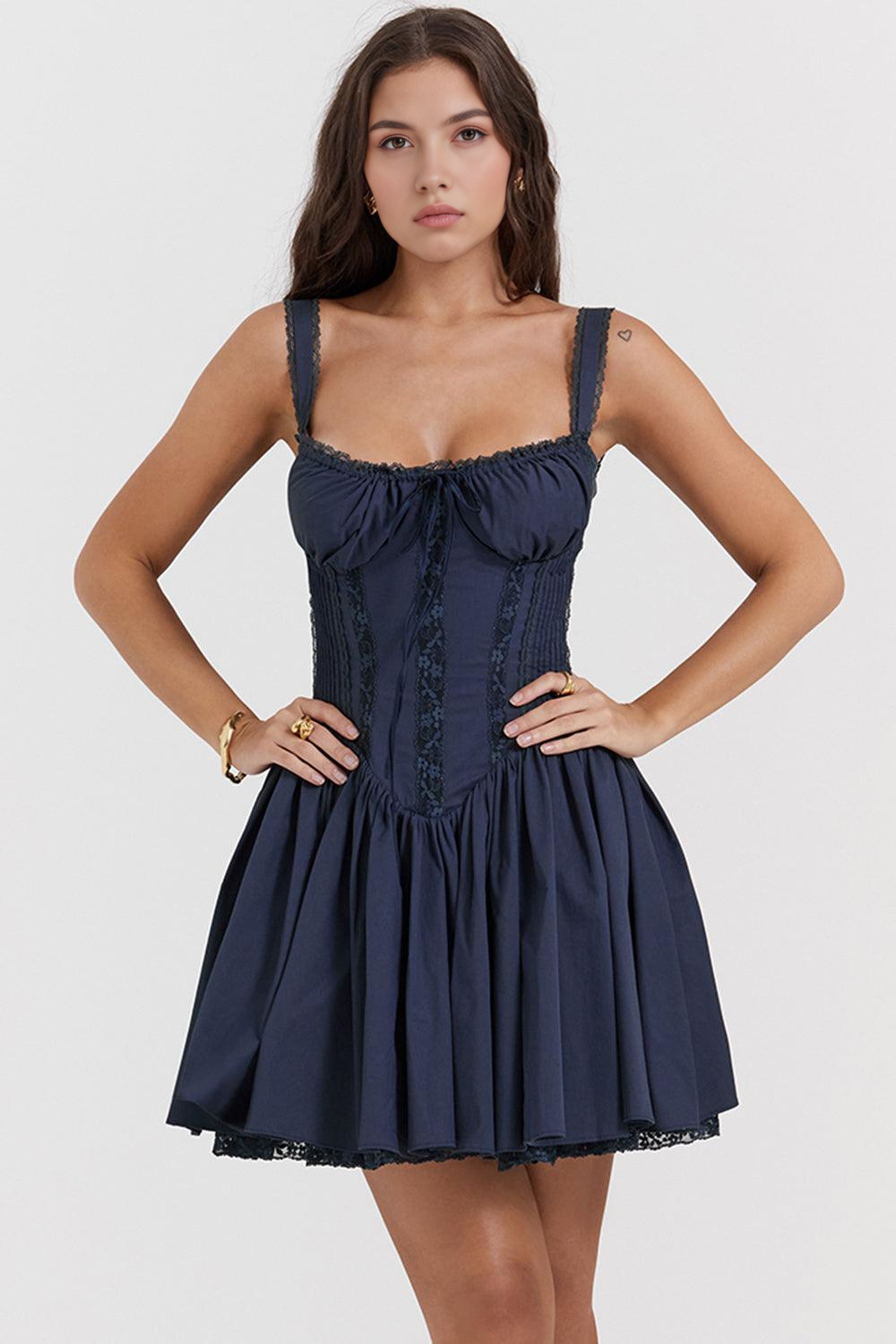 Rouge Romance Korse Formlu Dantel Detaylı Elbise