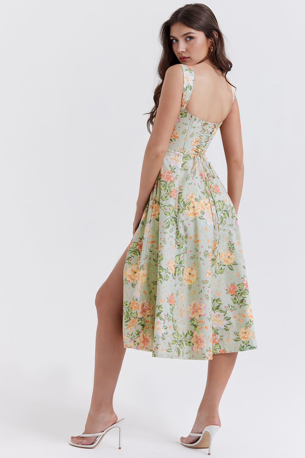Straplez Midi Elbise