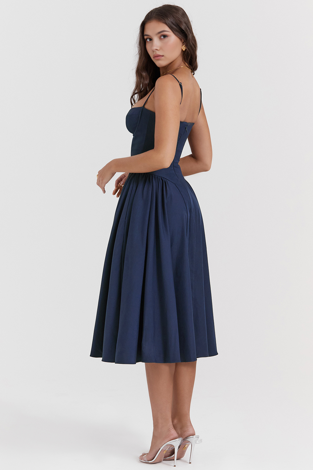 Straplez Midi Elbise