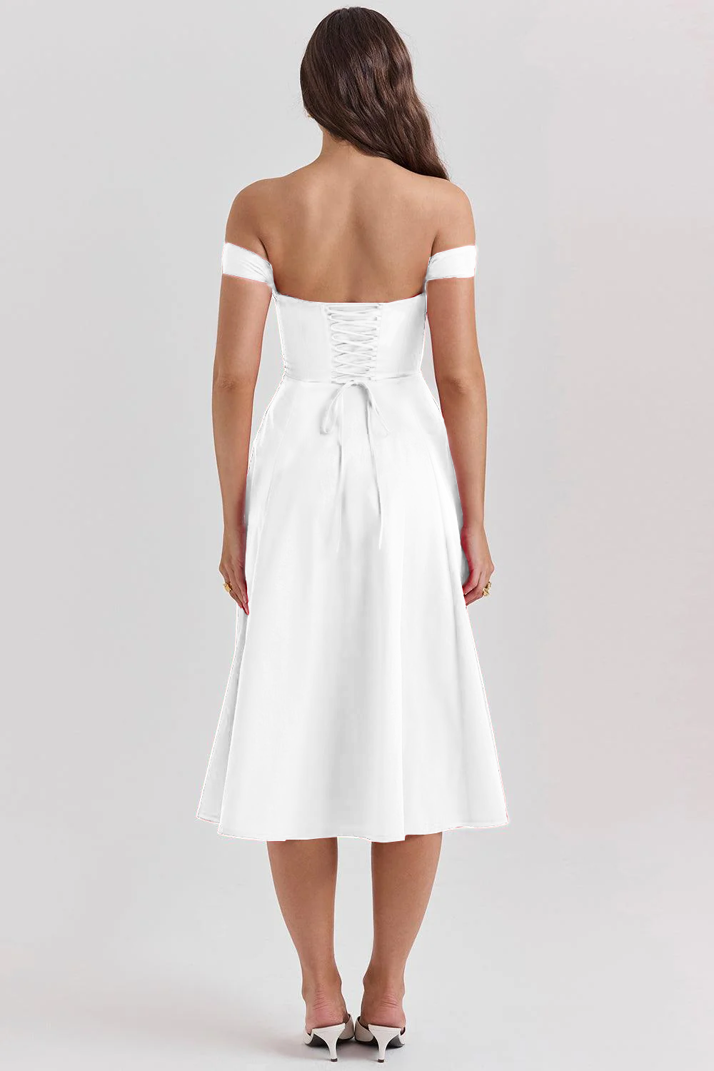 Straplez Midi Elbise