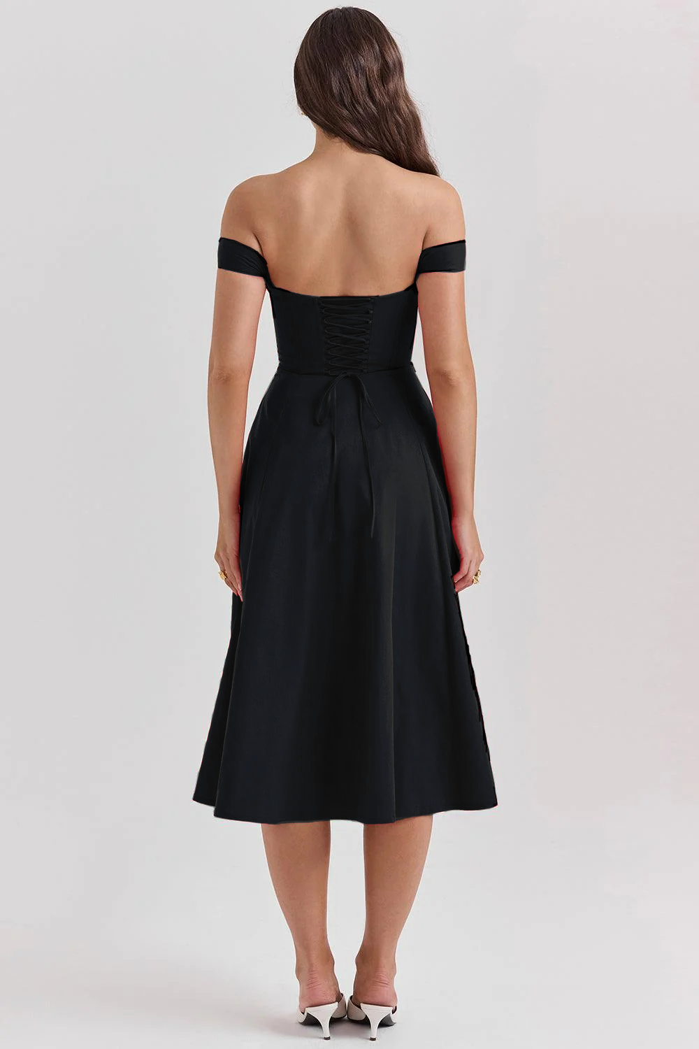 Straplez Midi Elbise
