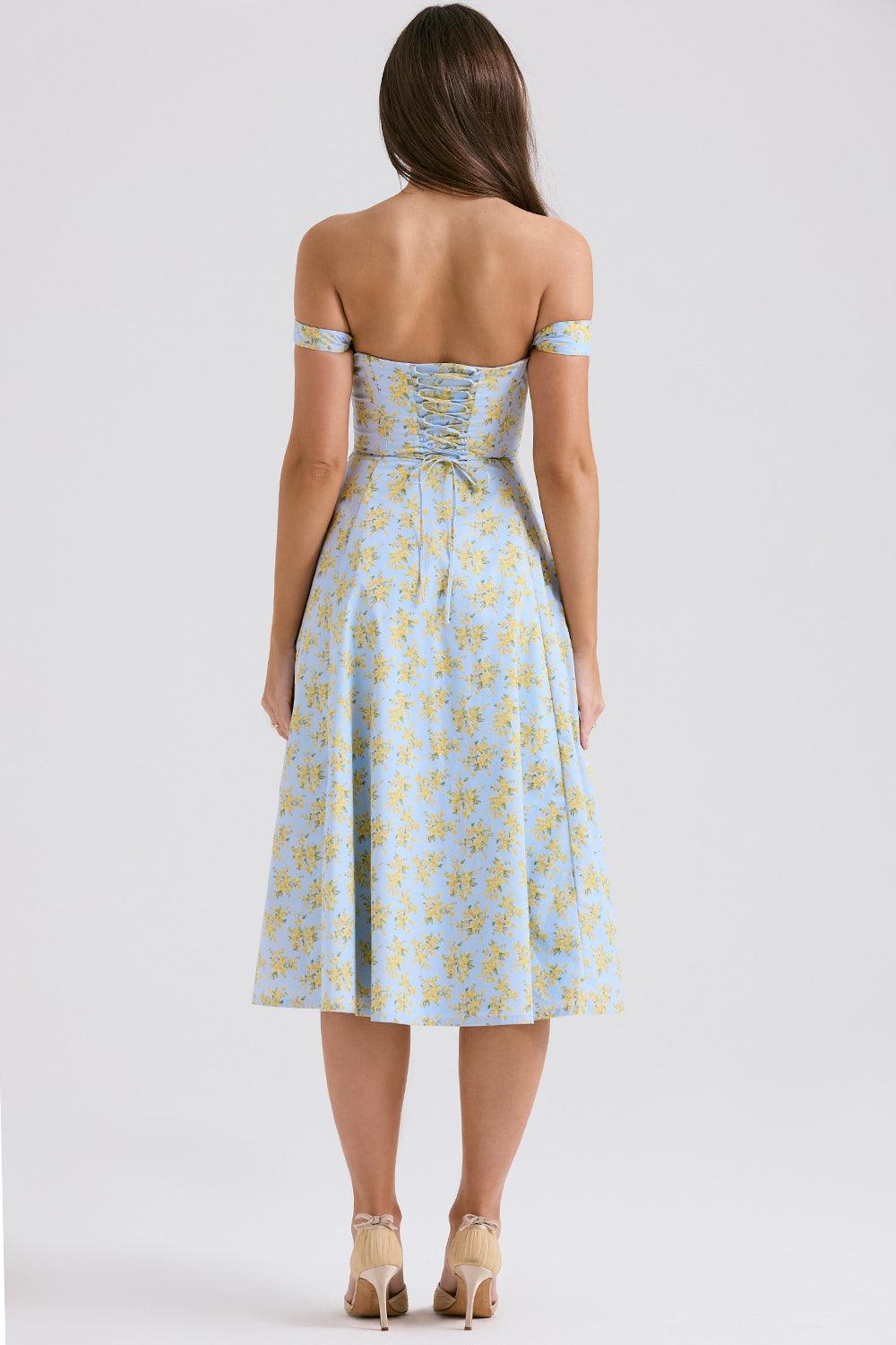 Straplez Midi Elbise